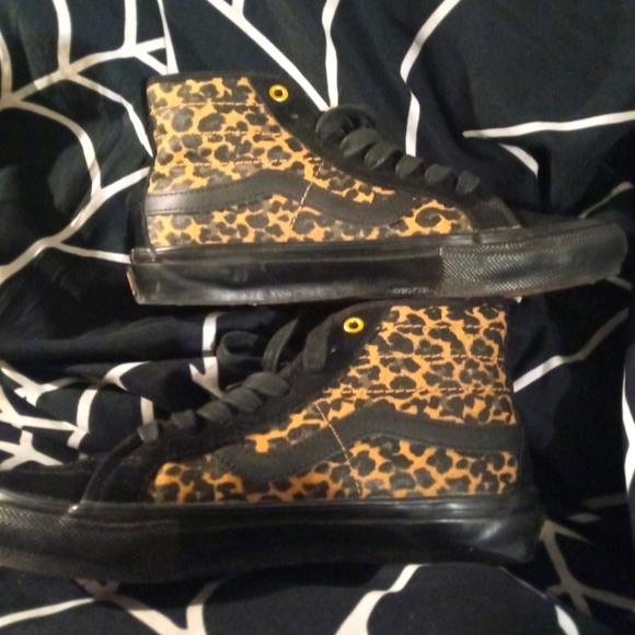 Vans Other - Leopard Vans Hi Tops Mens 7.5